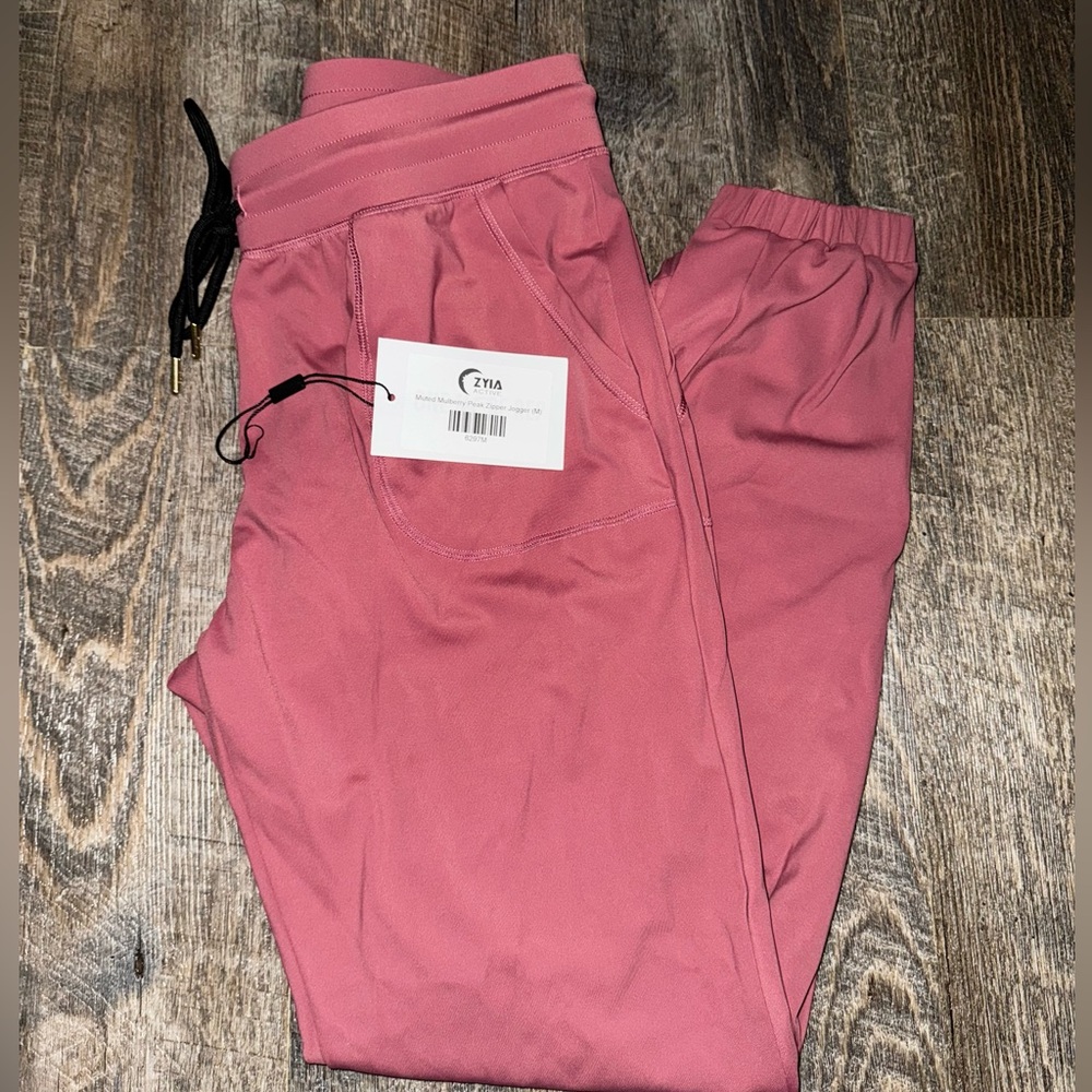 Zyia Peak Muted Mulberry Joggers